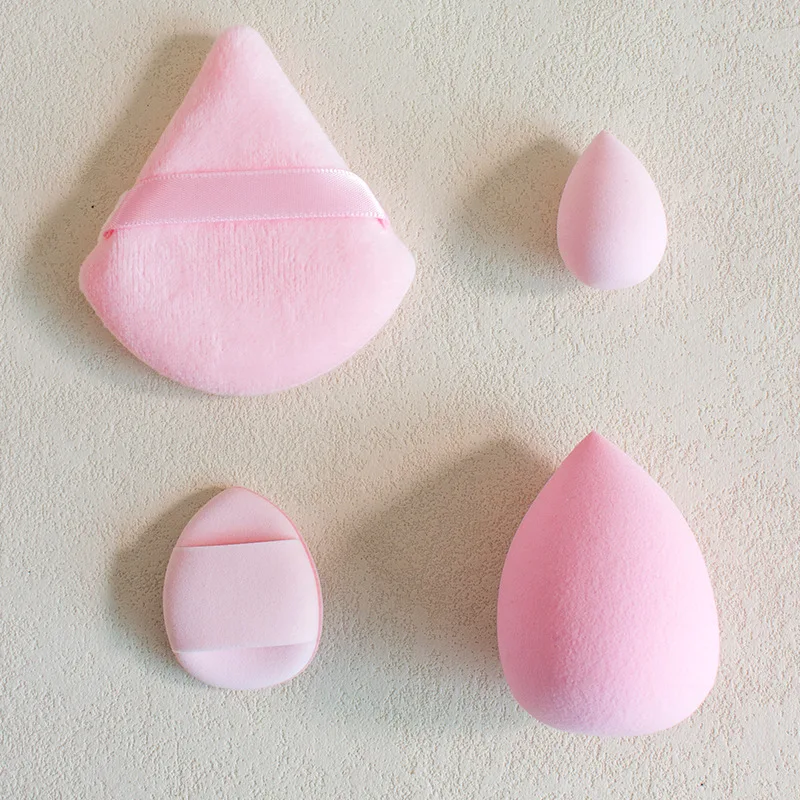 مجموعة إسفنجة مكياج مكونة من 12 قطعة - خلاطات بودرة أساس فاخرة، إسفنجة بيض تجميل مع نفث مستحضرات تجميل خالية من اللاتكس النباتي