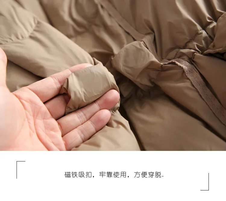 مقنعين الدانتيل يصل الرجعية الأبيض بطة أسفل سترة 2025 الخريف/الشتاء المرأة الأوروبية أسفل سترة يندبروف #6