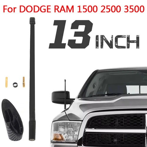 Imagen 1 del producto Antena de Radio AM FM de 13 pulgadas para Dodge RAM y RAM 1500 2500 3500 2009-2019 con Base de antena de goma reemplazar accesorios de coche