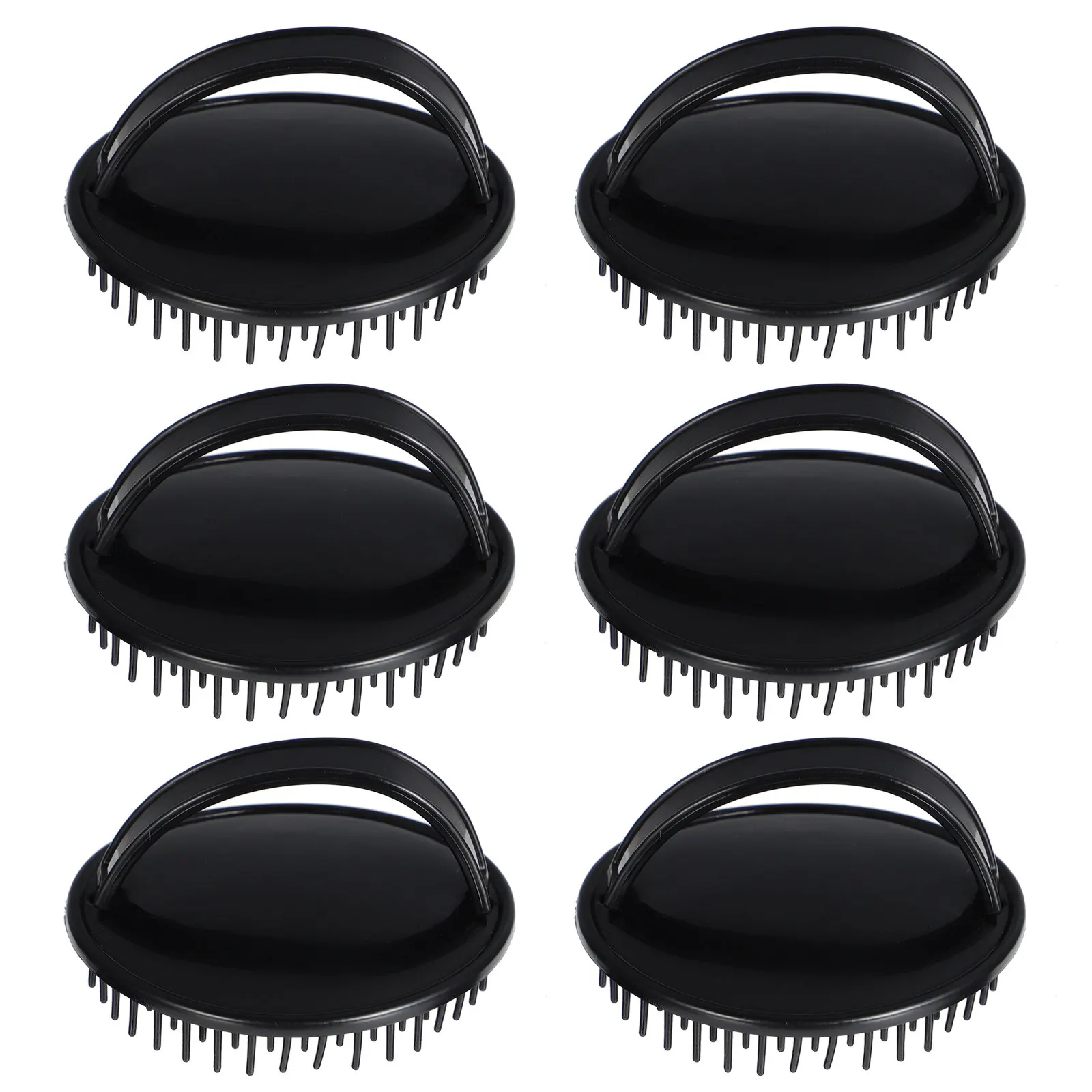 

Набор из 6 массажных щеток для кожи головы: щетка для мытья волос, расческа для очищения кожи головы, массажер для головы, устранение перхоти, стимуляция естественного роста волос