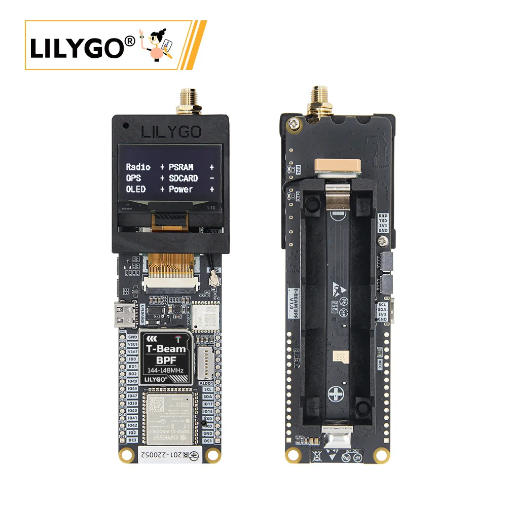 T-Beam BPF ESP32-S3 144-148MHz LoRa SX1278 Development Board GNSS L76K GPS 0.96
