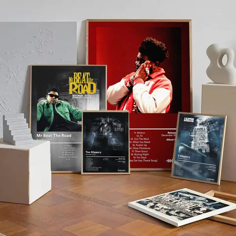 B-BossMan D-Dlow Album Poster Stickers HD Modern Painting Wa