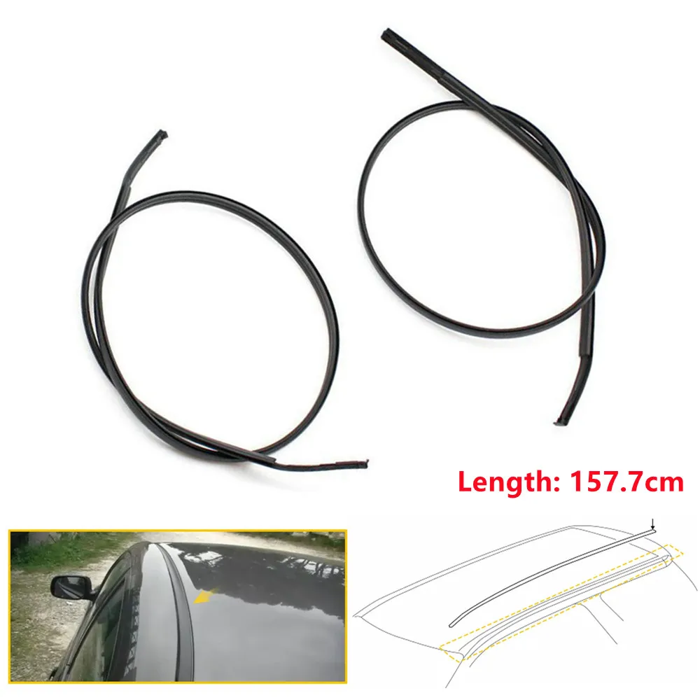 

1PCS For TOYOTA YARIS 2008-2016 VITZ 2005-2016 Left / Right Car Roof Rubber Drip Finish Moulding Seal Strips Trim 157.7cm