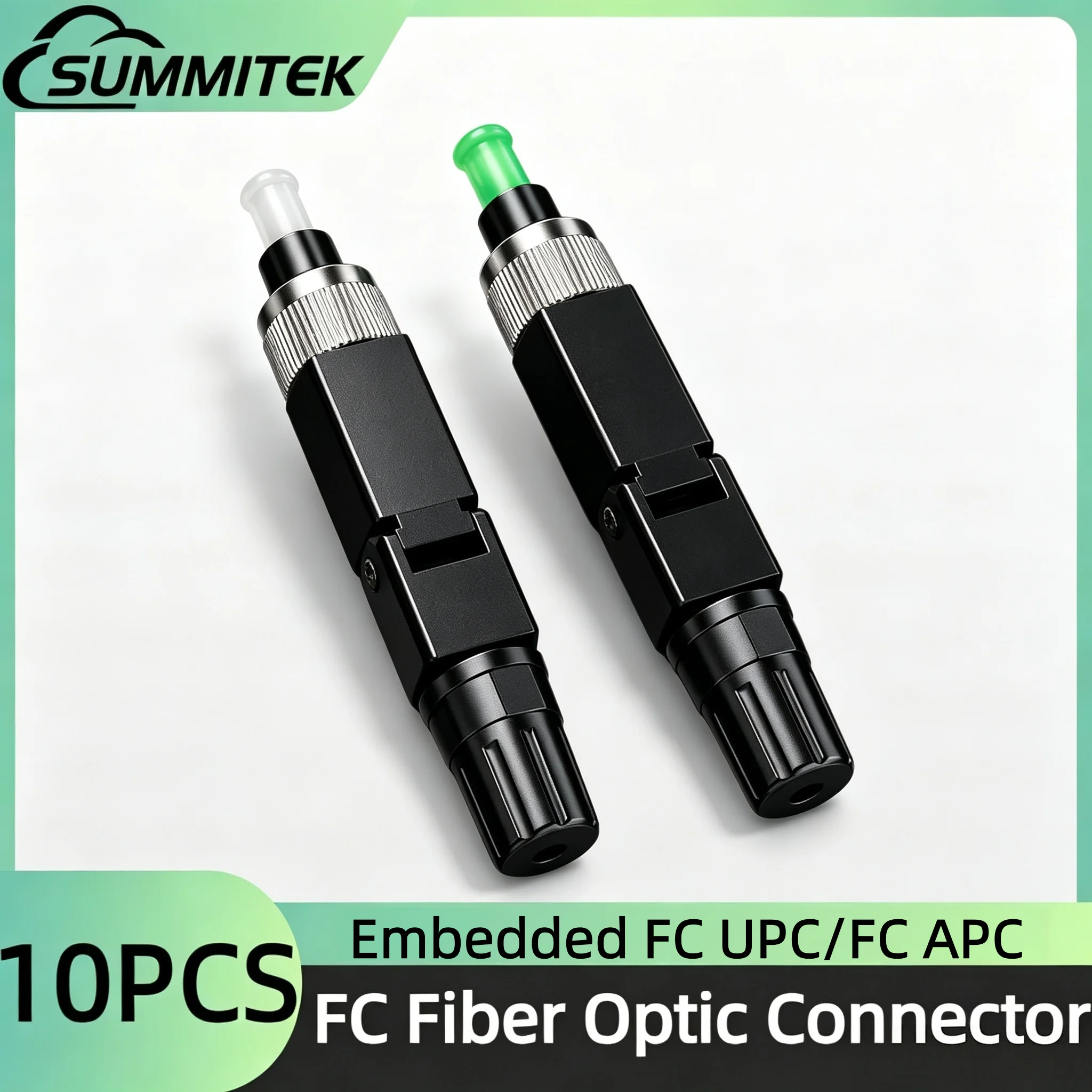 SUMMITEK Embedded FC APC/UPC Fiber Optic Fast Connector SM Single Mode FC Quick Connector FC adapter Field Assembly FTTH Tool