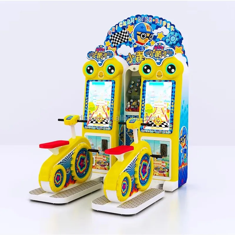 Ticket Redemption Chicken Bike Rider Arcade Kids Sports Game Machine Double Players Coin Operated Game Zone