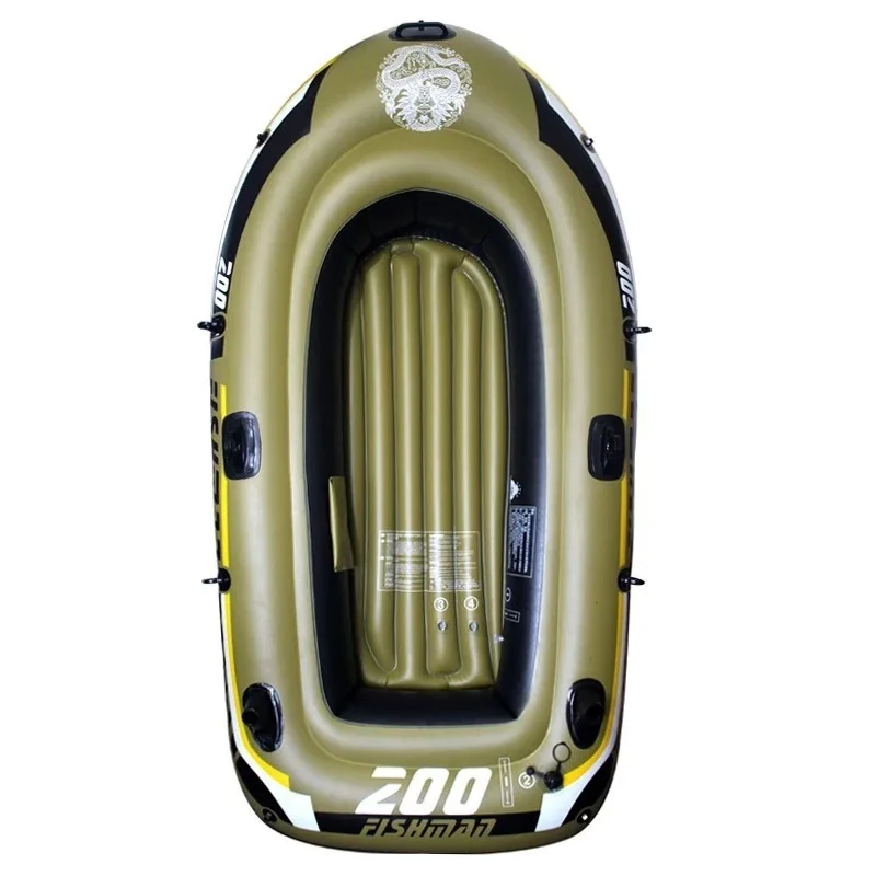 

Thickened inflatable fishing rubber boat, small fish boat, kayak, four-person gas boat