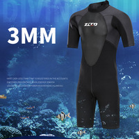 3mm Neoprene Wetsuit Swimwear Men Short Sleeve Print Swimsuit Scuba Diving Suit One Piece Surfing Jellyfish Dive Cloth