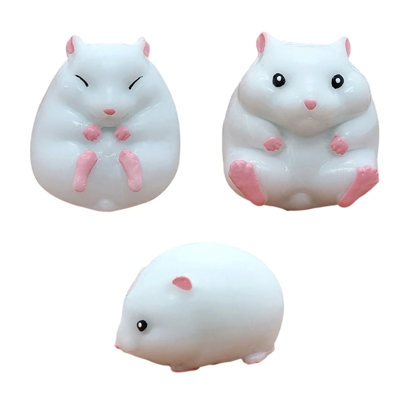 

Funny Squishy Hamster Antistress Hand Release Toy Squeezable Animal Stretchy Squeeze Toy Novelty Gag Practical Joke Toy