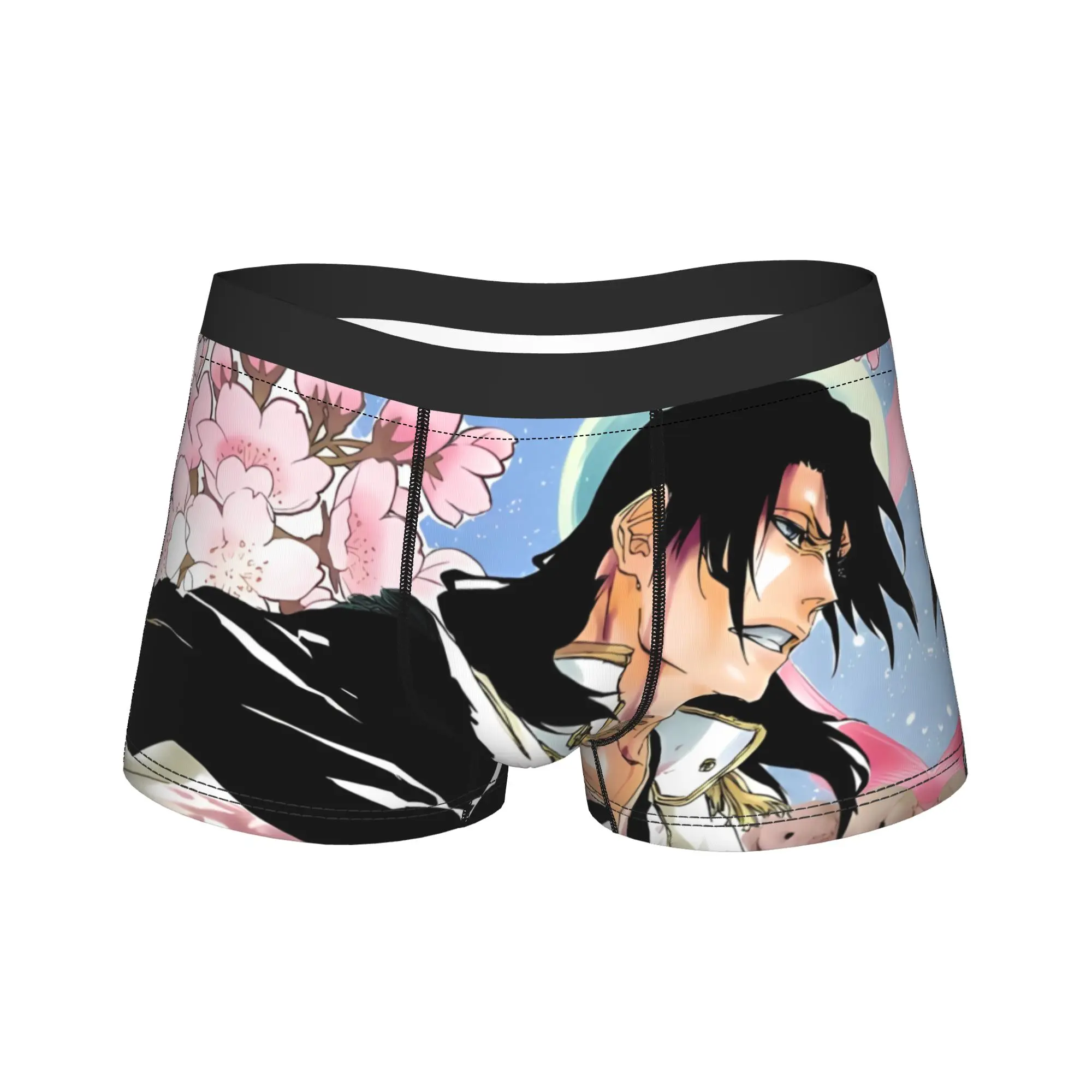 

Byakuya Kuchiki Bleach Underwear Comfortable Panties Printed Shorts Briefs For Males 3D Pouch Oversize Boxershorts