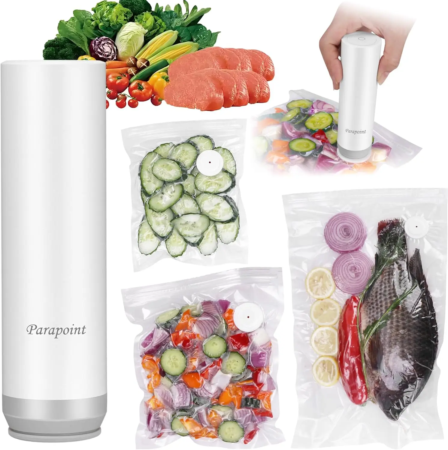 

Handheld Vacuum Sealer for Food Powerful Vacuum Sealer Machine,Seal Meal Saver,Portable Food Sealer