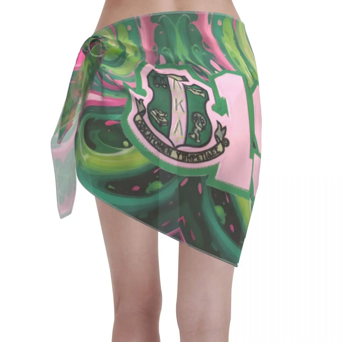 Custom Pretty Girl 1908 หมายเลขผู้หญิงสั้นSarongs Beach Wrapผู้หญิงชายหาดบิกินี่Wrap AKA Sorority Sarongsชุดว่ายน้ํา