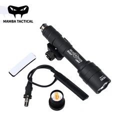 Linterna táctica SF Surefir M600, M600B, M600U, Metal CNC, luz de arma Softair para AR15, M4, M16, HK416, SLR Fit 20mm, riel Picatinny