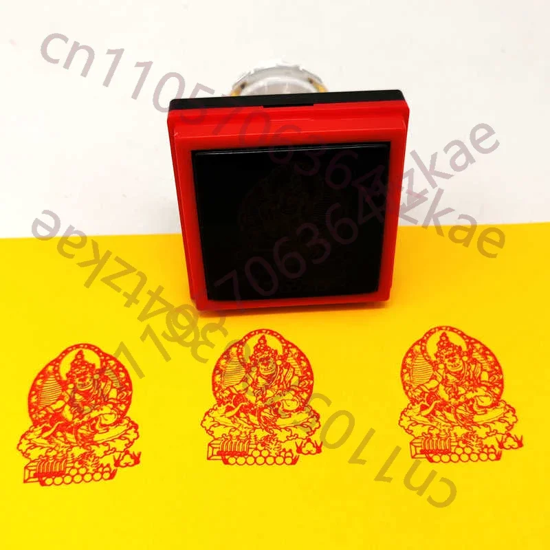 Yellow God of Wealth Buddha Seal,ZhaoCai,Auspicious, Feng Shui Supplies