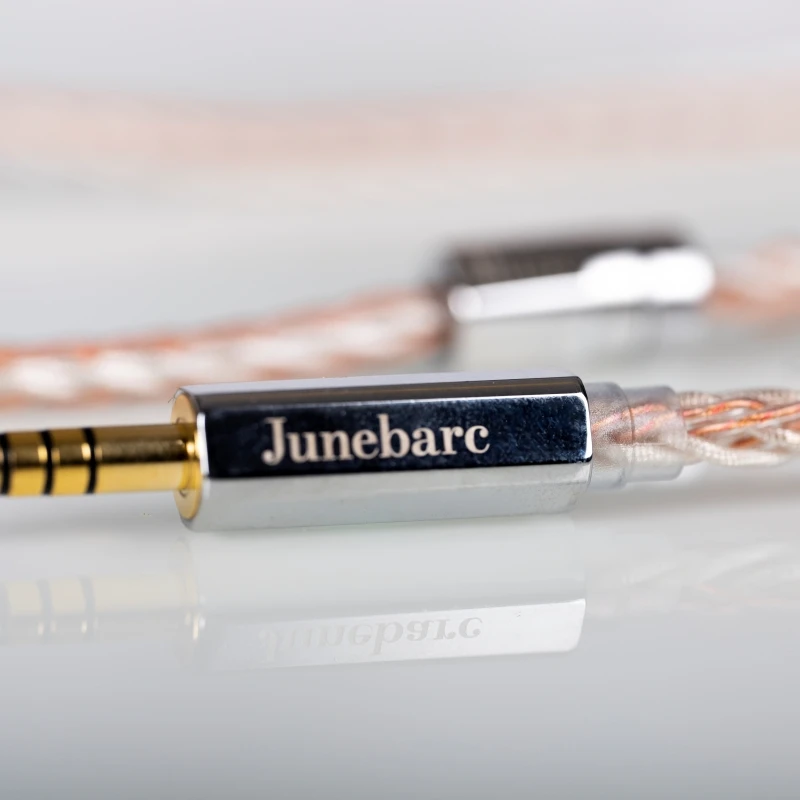 

JUNEBARC Muse HiFi Headphone Upgrade Cable with 4.4mm Balanced Plug Copper-silver Hybrid Braided Cable for High-end Headphone