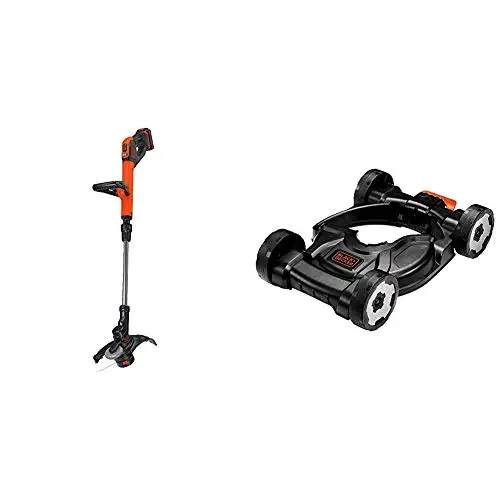 20V MAX 2-Speed String Trimmer/Edger with Lawn Mower Removable Deck for String Trimmer (LST522 & MTD100)