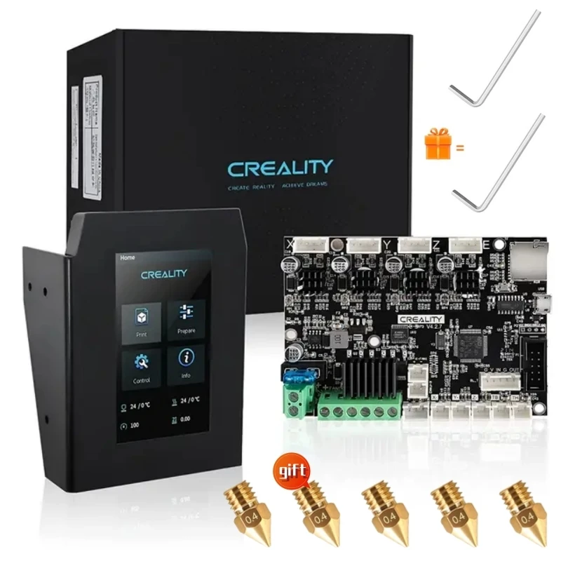 Creality Ender 3 Touchscreen Kit 4.3 Inch LCD Display with V4.2.7 Mainboard for Ender 3/ Ender-3 V2/3 Pro 3D Printers