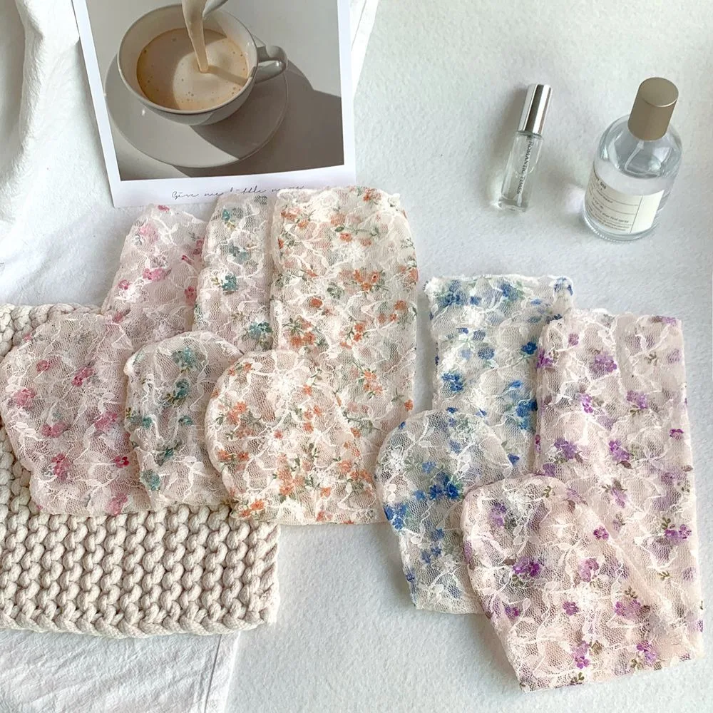 

Fashion Women Socks JK Lolita Lace Flower Loose Long Socks Cute Thin Mesh Breathable Socks Comfortable Middle Tube Socks