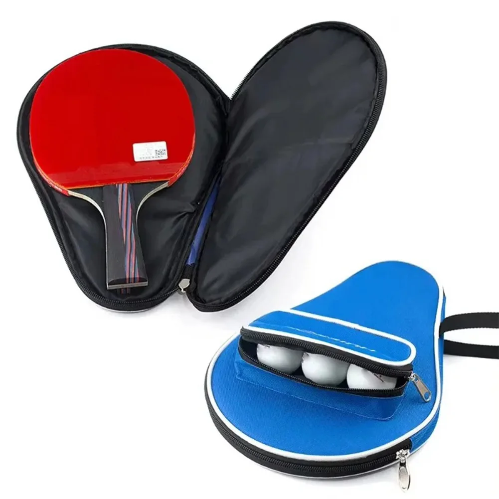 Table Tennis Bag Table Tennis Racket Case Cover Oxford Cloth Wear-resistant Dust Proof Full Protection PingPong Paddle Case