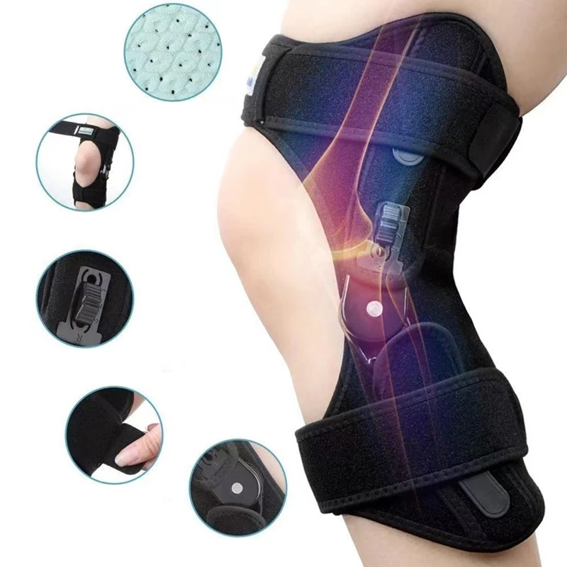 Patella Knee Booster Protector Pad Outdoor Sports Auxiliary Joint Support Breathable Non-Slip Power Lift Hiking Rehabilitation