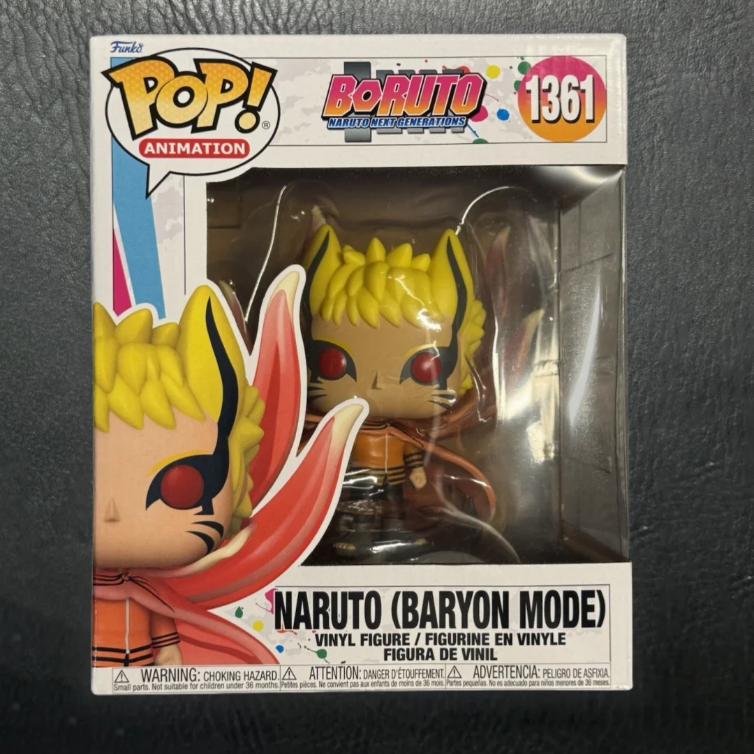 Funko Pop Boruto Figuras de acción Uzumaki Naruto (Modo Baryon) 1361 Naruto Next Generations Coleccionable Edición limitada Juguete para regalo