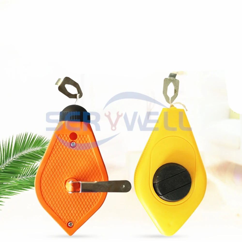 1Pc Plastic Manual Drywall Marking Level Standard Line Reel Chalk Box Decoration Woodworking Tool