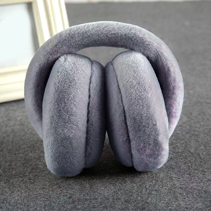 1PC Earmuffs foldable ear muffs winter ear bag warm ear cover windproof anti-freezing ear muffs plush ear warmer full plush