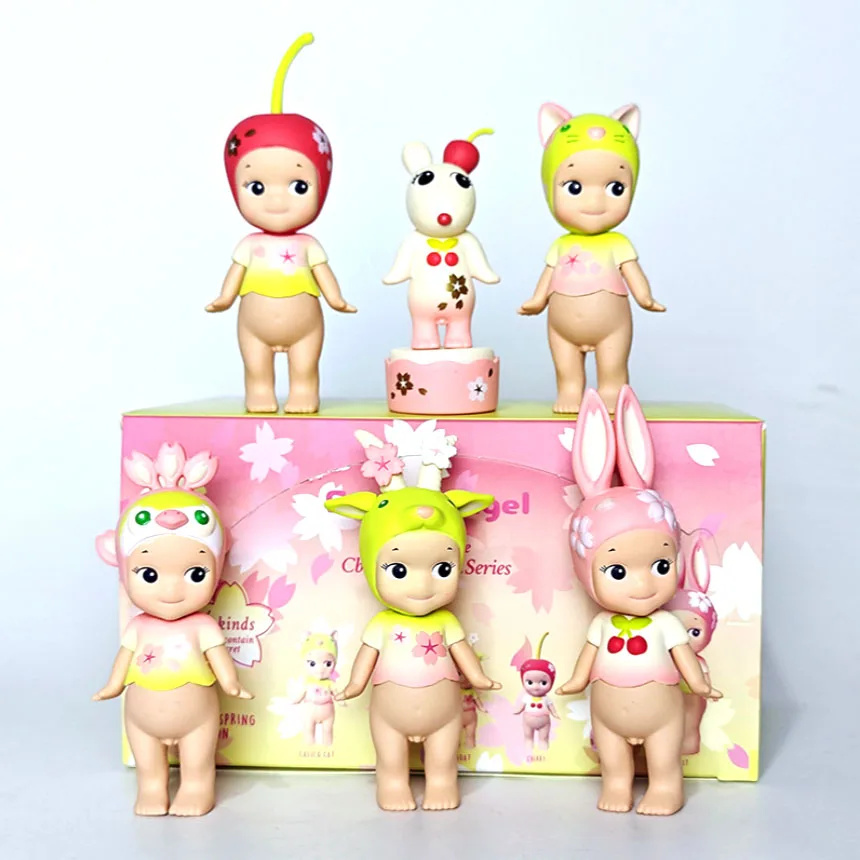 سوني أنجل شخصية صغيرة أزهار الكرز سلسلة صندوق أعمى لعب أنيمي دمية سطح المكتب زخرفة جمع هدايا عيد الميلاد عيد الميلاد #3