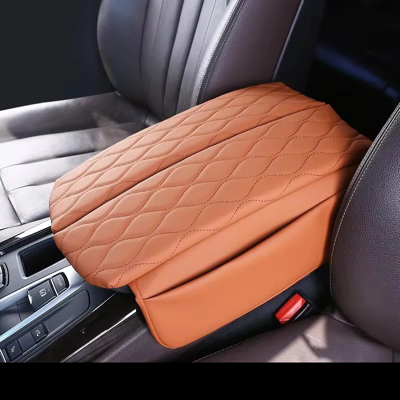 Center Console Cover for BMW X5 F15 2014-2018 X6 F16 2015-2019 Car Armrest Box Pad Soft Leather Elbow Support Arm Rest Cushion