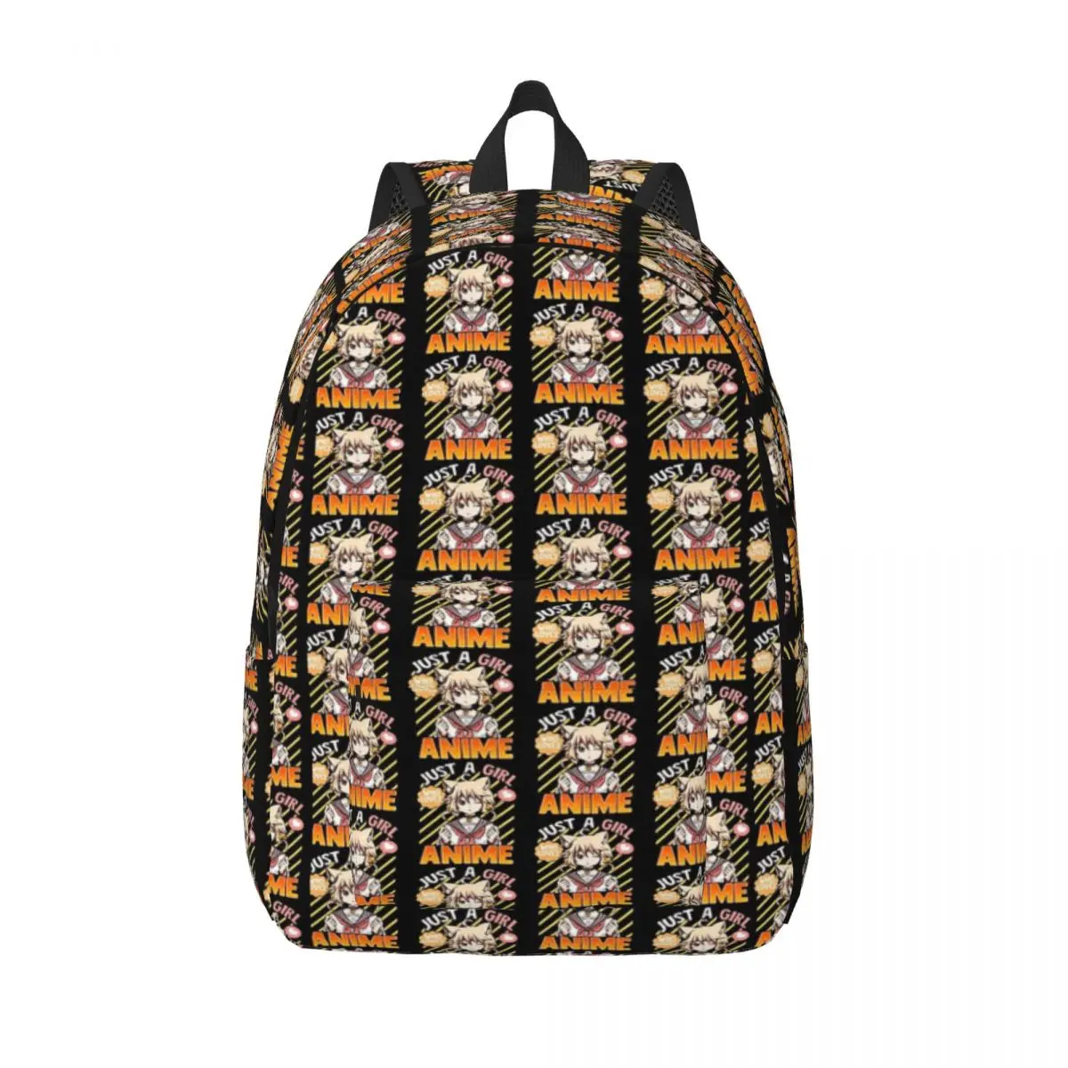 

Cute Funny Just A Girl Who Loves Anime Simple and Stylish Backpack Canvas Backpack Feminina backpack