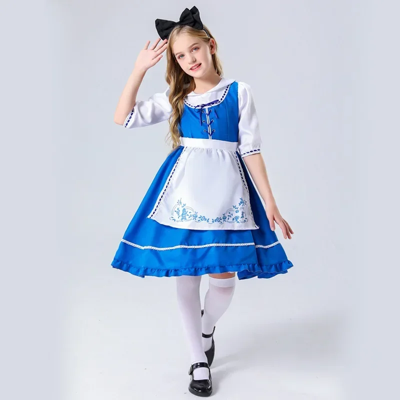 Children's Anime Maid Costume Girl English Civilian Dress