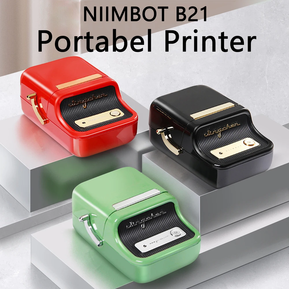 Niimbot B21 stampante termica Wireless per etichette Mini stampante portatile per etichette con codici a barre macchina per etichette adesive con