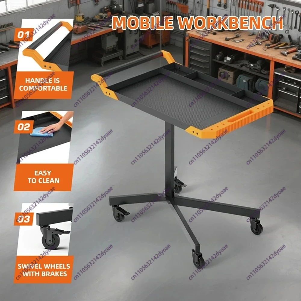 

Многофункциональная тележка-верстак для ремонта автомобилей, регулируемая по высоте, передвижная