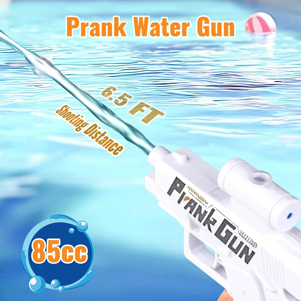 2-Wege-Wasserpistole, Scherzartikel, Wasserblaster, Stressabbau-Spielzeug, kleine Pistole, Sommer-Outdoor-Strand-Pool-Wasserspielzeug für Kinder und Erwachsene