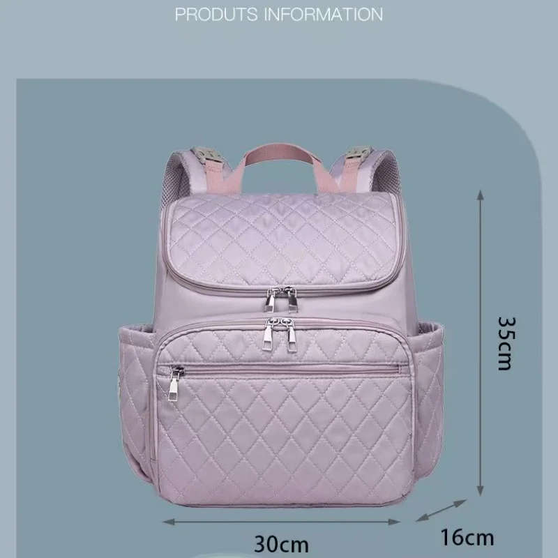 حقيبة ظهر للحفاضات حقيبة للحفاضات للأمهات ذات سعة كبيرة للأم والطفل متعددة الوظائف مقاومة للماء حقائب حفاضات للسفر في الهواء الطلق للعناية بالطفل