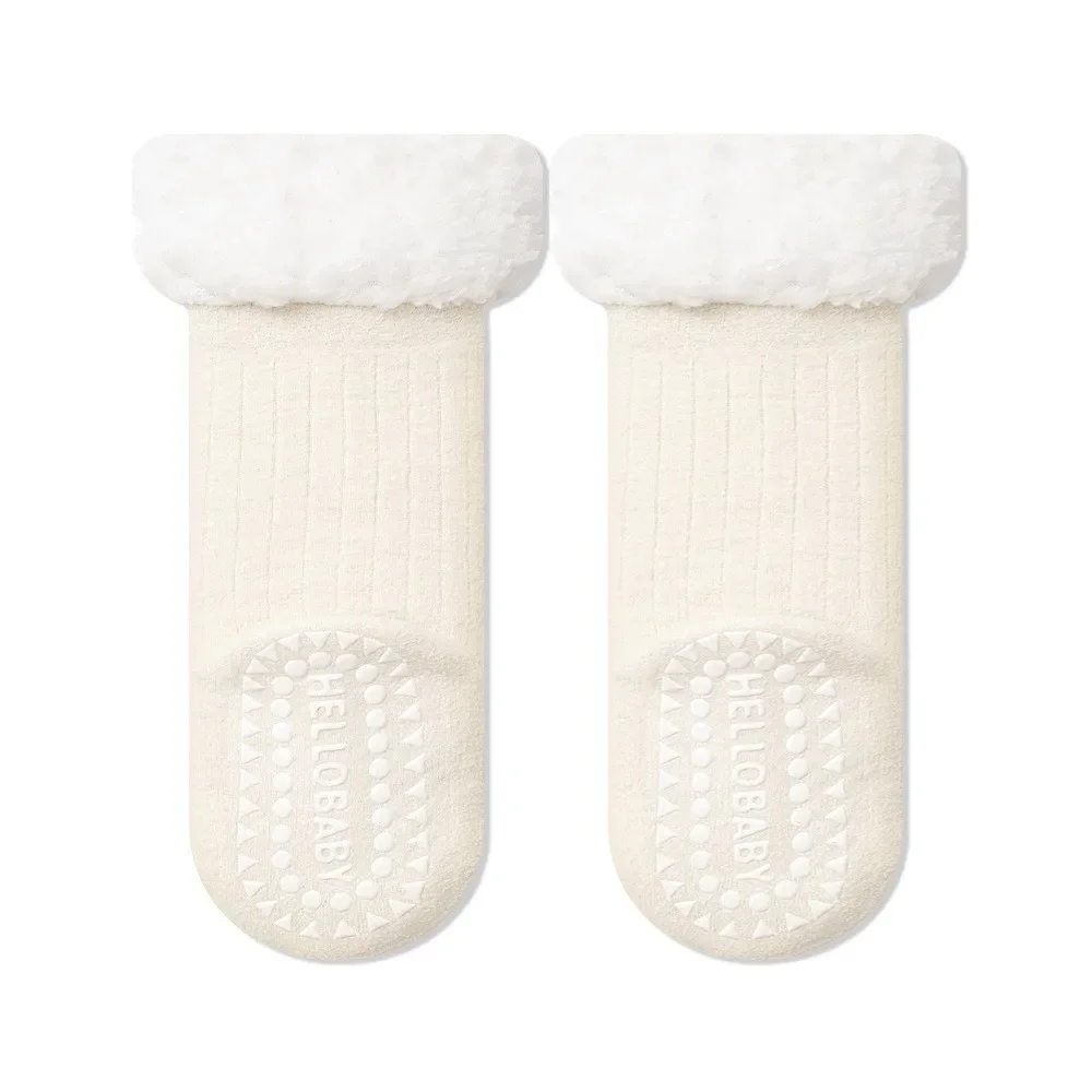 جوارب شتوية من الصوف بدون عظم أدوات دافئة فضفاضة جوارب منتصف العجل غير ضغط بالإضافة إلى جوارب نوم مخملية للأولاد