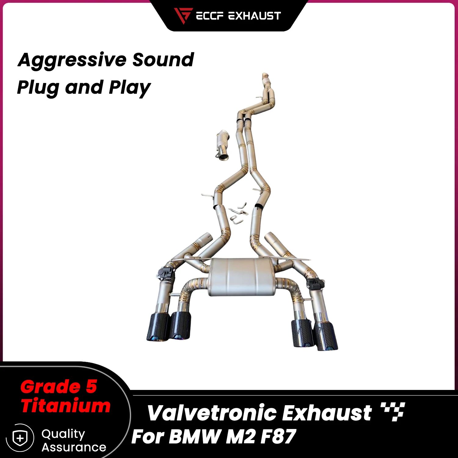 

Sporty TItanium Valvetronic Catback Exhaust for BMW M2 F87 Unleash True Exhaust Performance Easy Installation