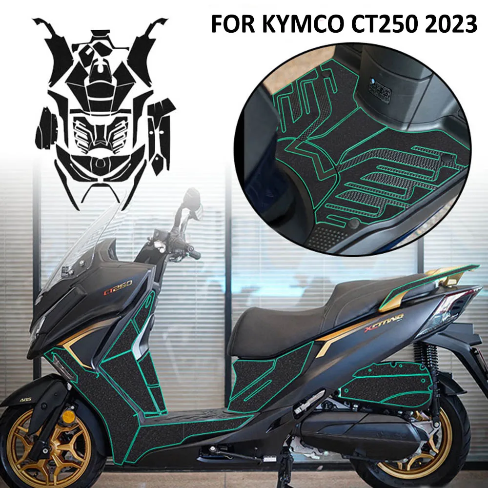 NEW FOR KYMCO CT250 CT 250 2023 Motorcycle Body Thickened Fuel Tank Anti Skid Scratch Rubber Decorative Protective Pad Sticker