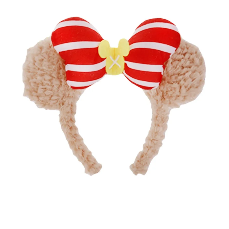 Christmas Party Decoration Hair Accessories Catoon Mickey LinaBell Plush Animal Hairband Woman birthday Gifts Makeup hair hoop