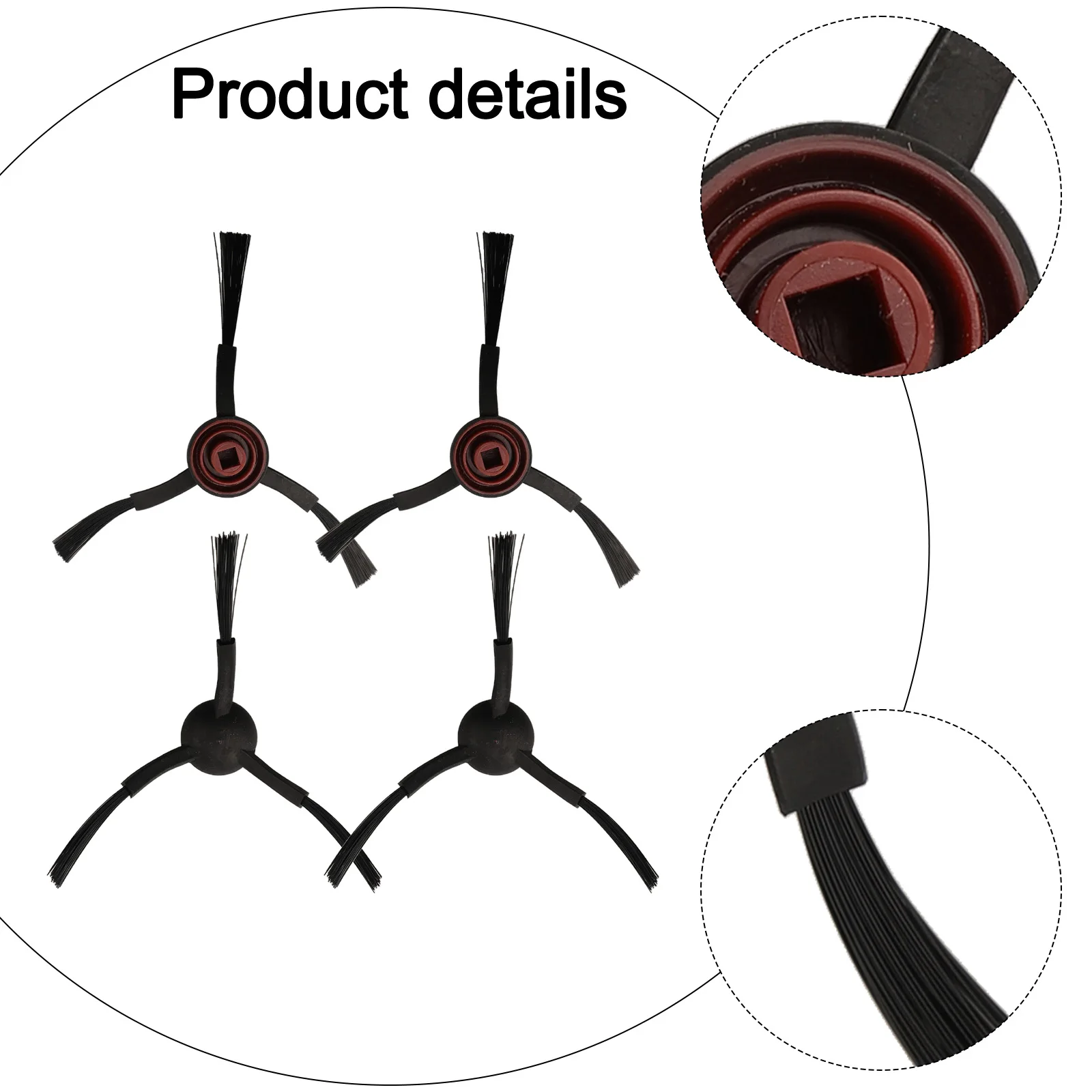 Replacement Accessories for Laresar Mars01 Robot Vacuum Main Brush Side Brushes & Filter to Maintain Cleanliness