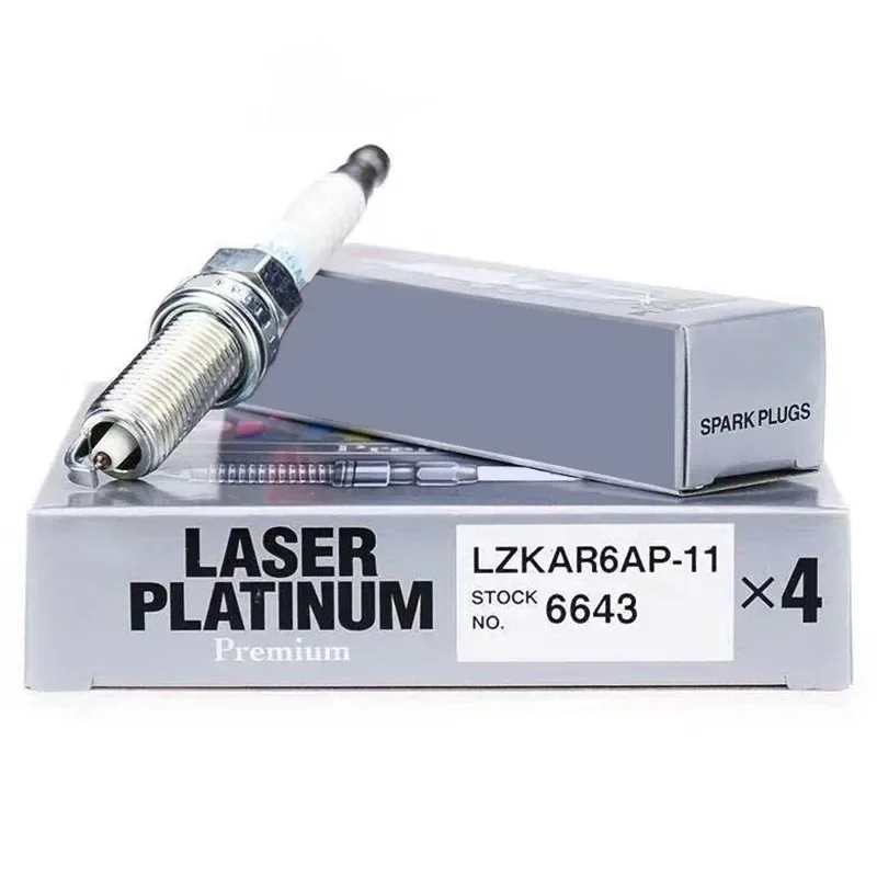 4/6Pcs 6643 LZKAR6AP-11 Iridium Spark Plug for NISSAN TIIDA X-TRAIL SUNNY QASHQAI LIVINA HR16DE MR20DE HR15DE MR18DE MR20