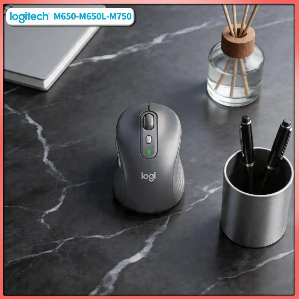 Silent M750 Bluetooth Mouse - SmartWheel Precision Scroll, Recycled Plastic Body, 10m Stable Range, Home Desk Pick Tool