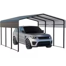 10x15 FT Heavy Duty Frame Galvanized Metal Carport