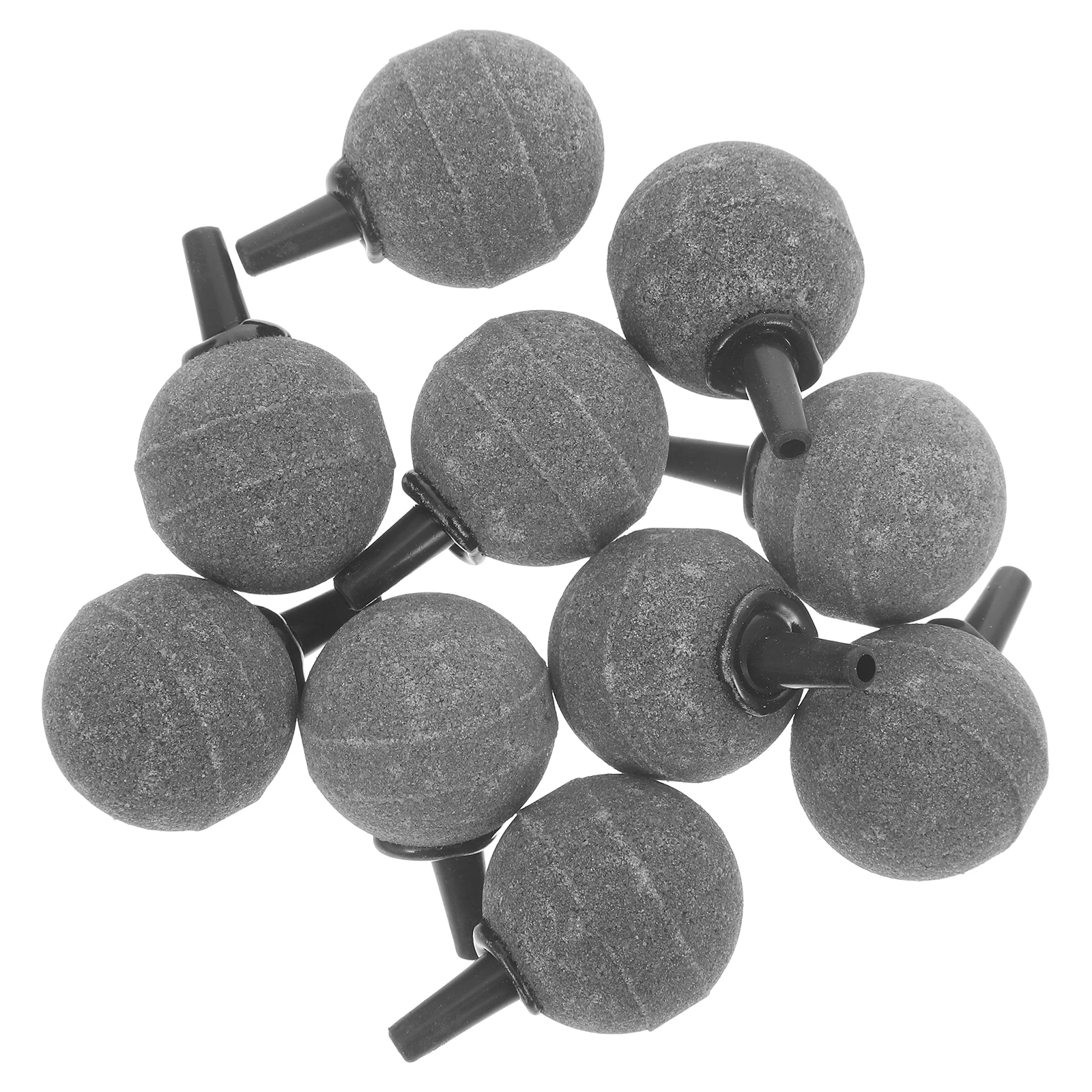 

10Pcs Oxygenation Bubble Stone Kit Dinas Material Air Stone for Fish Tank Aquarium Airstone Diffuser Round Grey 5Cm