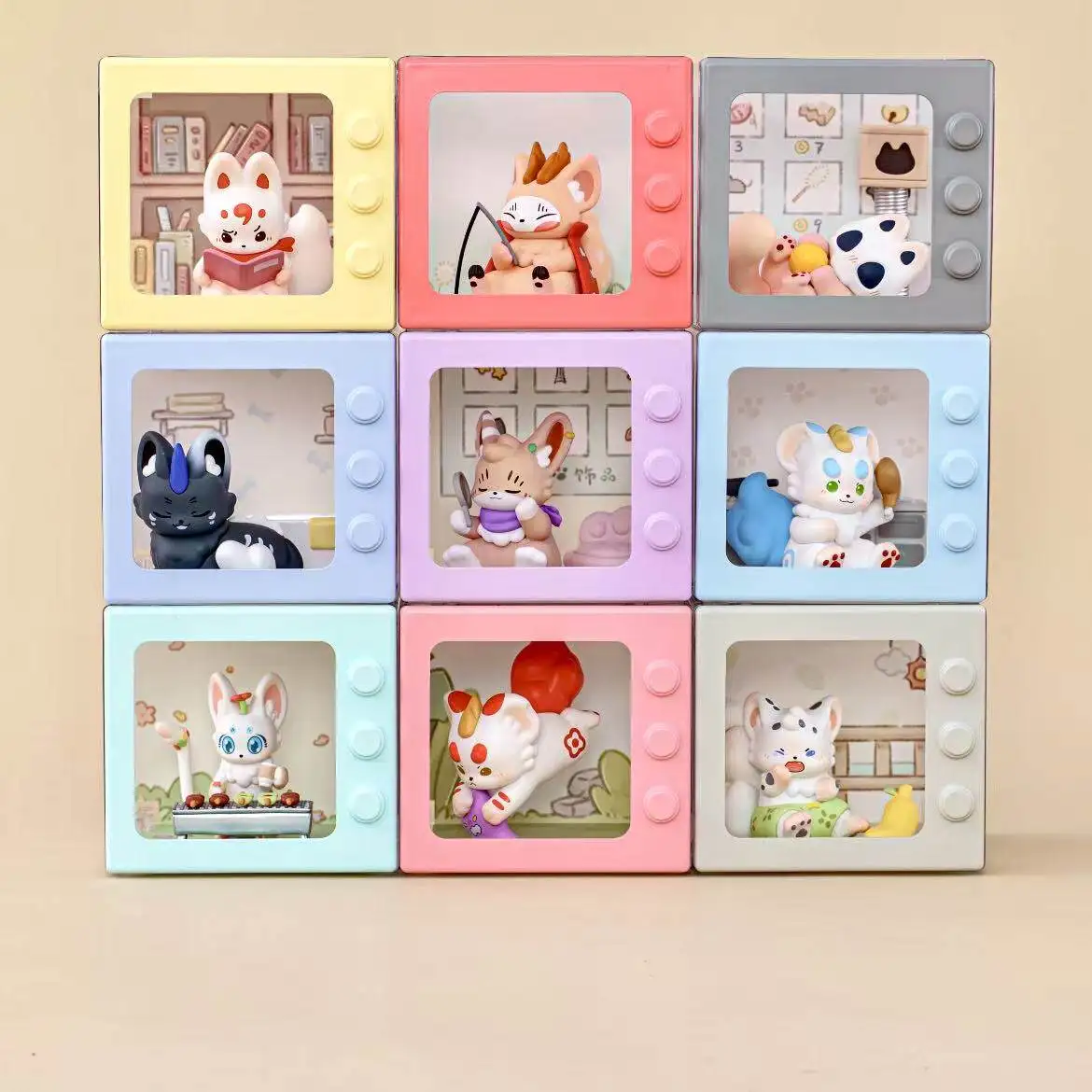 

Zhiwan Authentic You Shou Yan Mythical Beast Mini Blind Box Trendy Play Figure Desktop Ornament Birthday Gift For Anime Fans