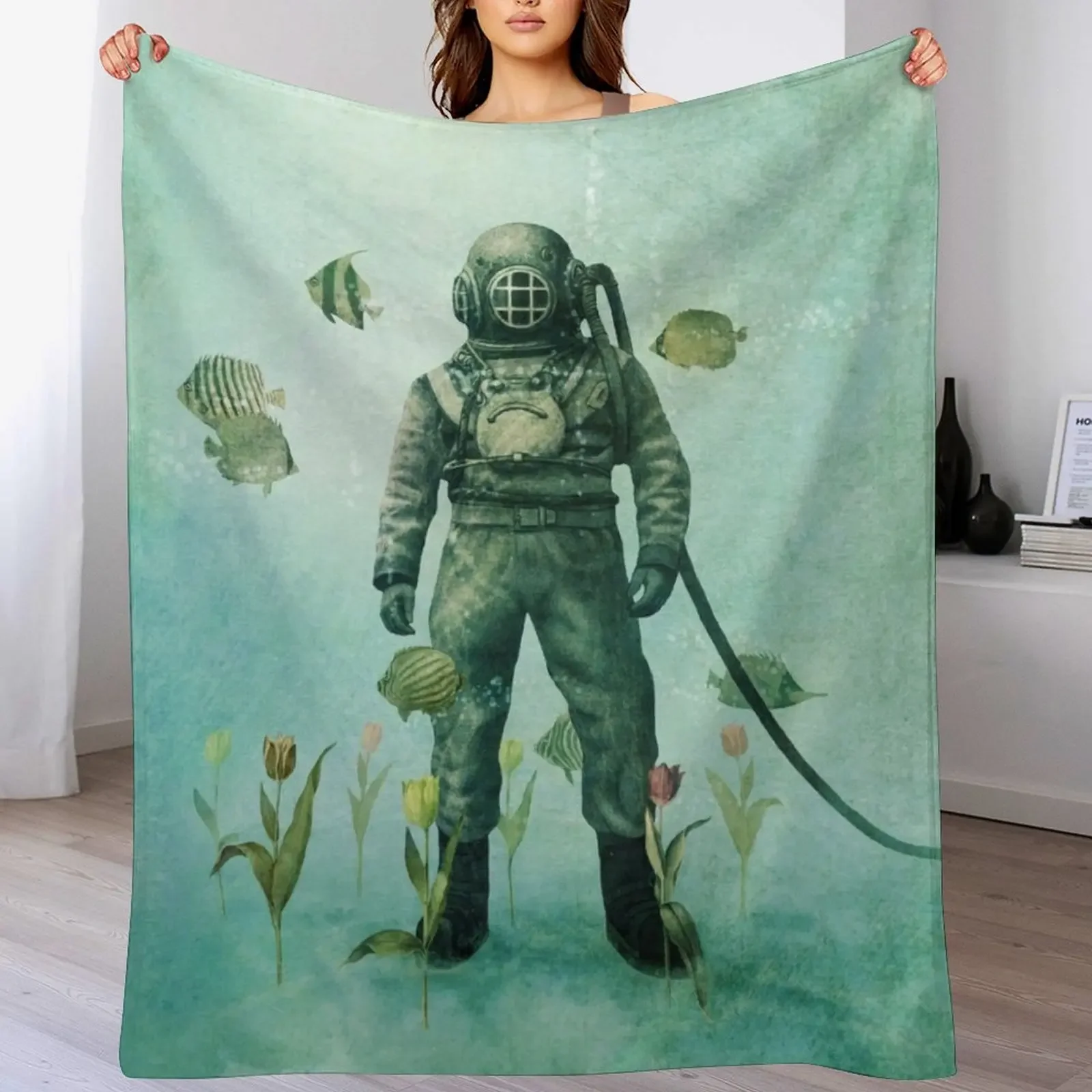 

Deep Sea Garden - colour option Throw Blanket christmas decoration Weighted For Sofa Thin Cute Plaid Blankets