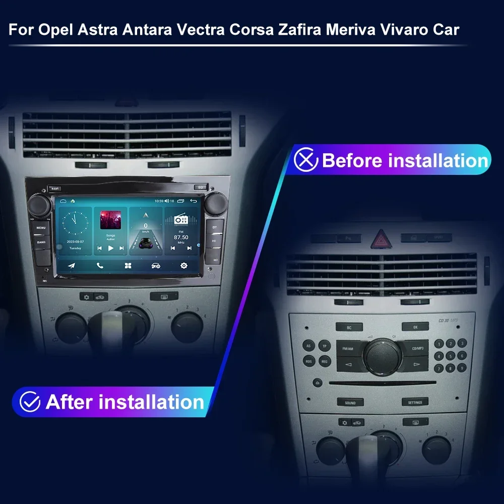 

For Opel Astra Antara Vectra Corsa Zafira Meriva Vivaro Car Play Radio Car Android Auto Radio Multimedia Player GPS Navigation