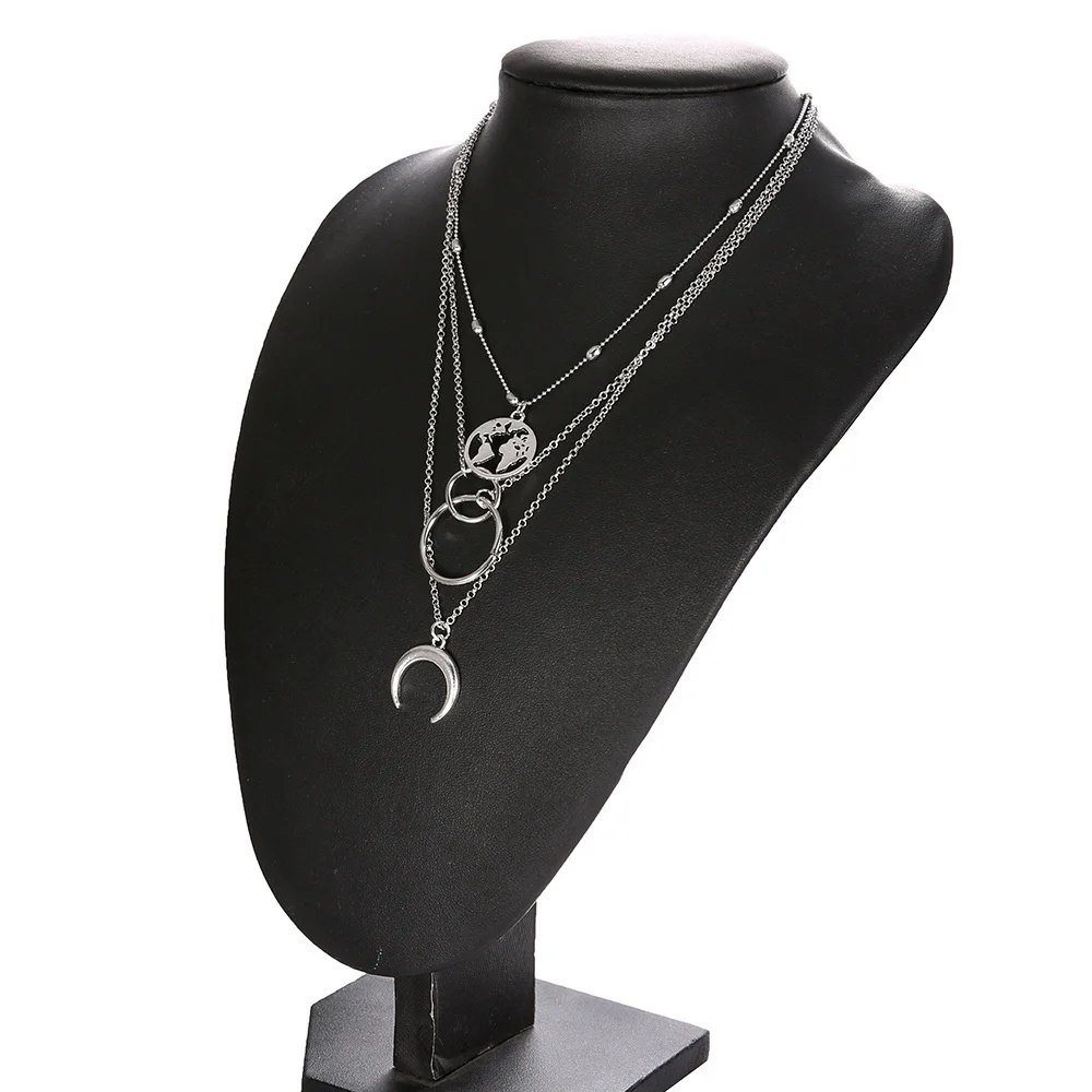 Böhmische Mode Muschel-Halsketten & Anhänger für Vintage Mehrschichtige Choker-Halskette Damen Collier Femme Collares Schmuck – Detail 9
