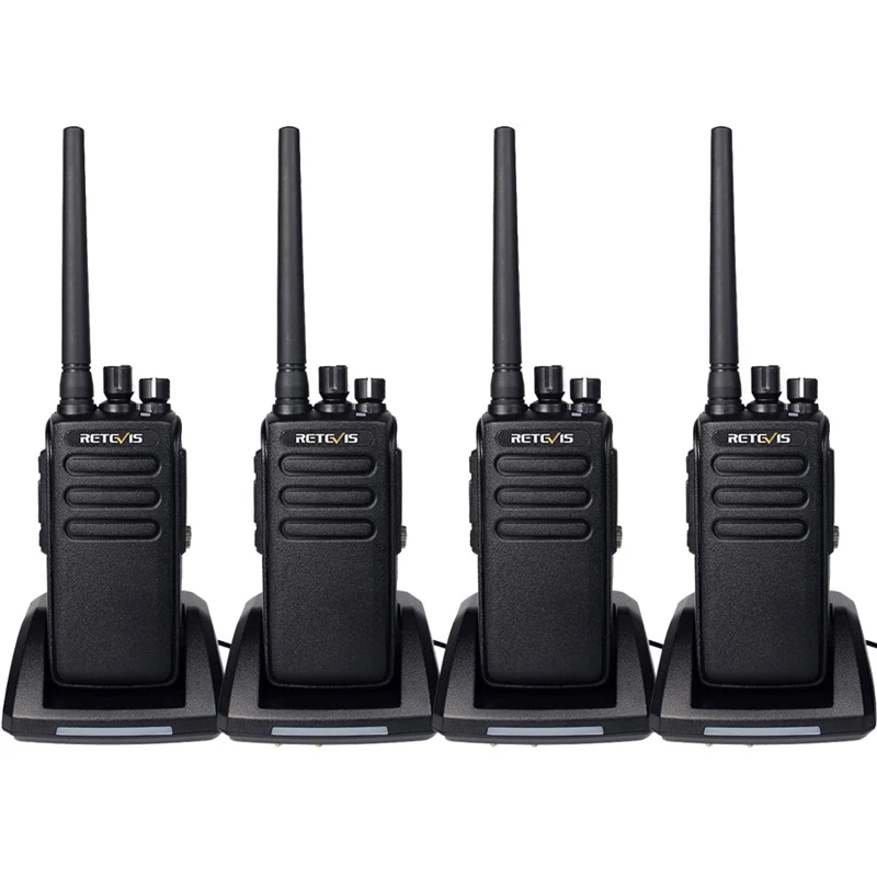 Retevis-RT81 Walkie Talkie digital, rádio DMR, alta potência, IP67 impermeável, UHF, VOX Ham Transceiver para fazenda, fábrica, armazém, 4pcs