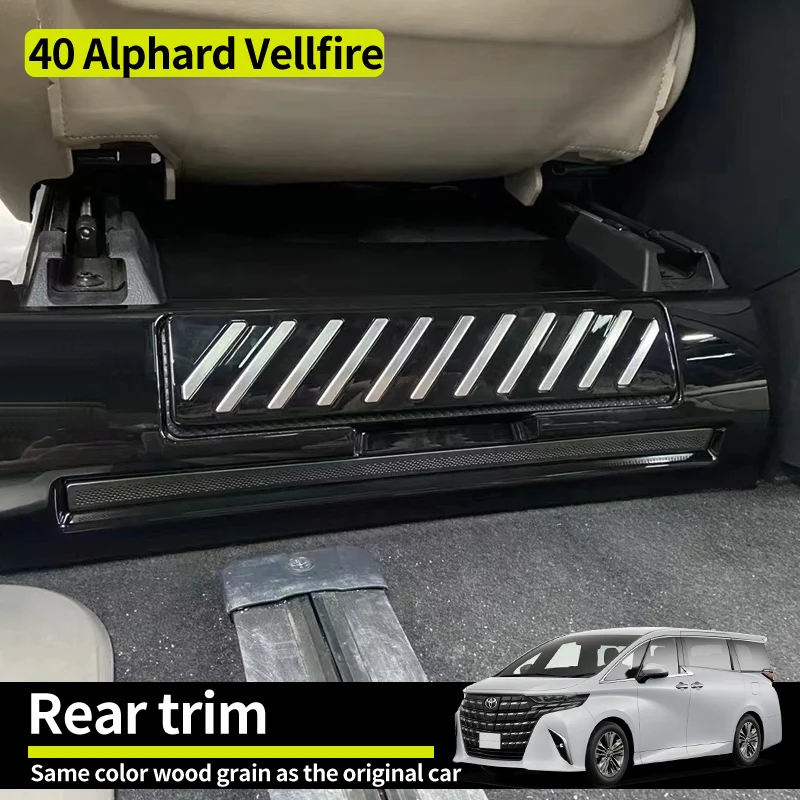 For 2023-2024 Year Alphard Vellfire 40 series Diecast Accessories Rear exhaust mask  Modification Decoration