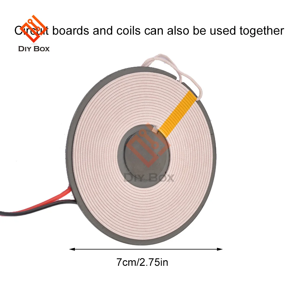 25mm Long-distance High-power Qi Wireless Fast Charger Charging Transmitter Module Coil 5W 10W/7.5W/5W